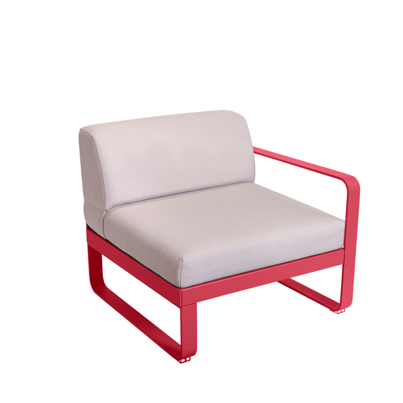 Load image into Gallery viewer, Fermob Bellevie 1-Seater Right Module – Rosalie frame with Pearl fabric cushions
