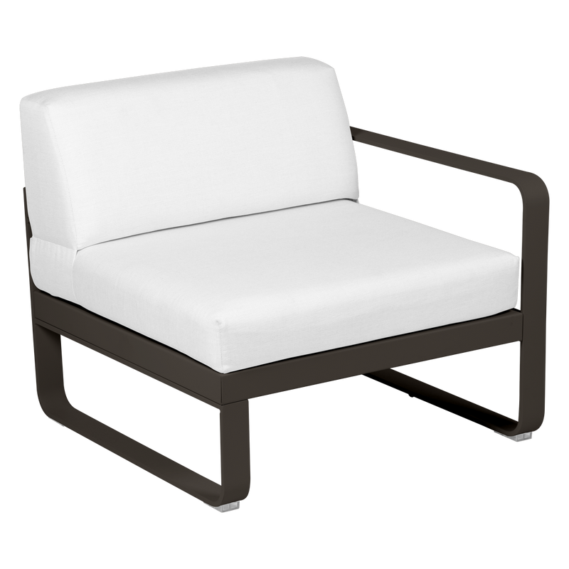 Load image into Gallery viewer, Fermob Bellevie 1-Seater Right Module – Tonka frame with Off-White fabric cushions

