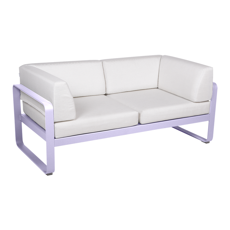 Load image into Gallery viewer, Fermob Bellevie 2-Seater Club Sofa – Marshmallow frame with Off-White fabric cushions
