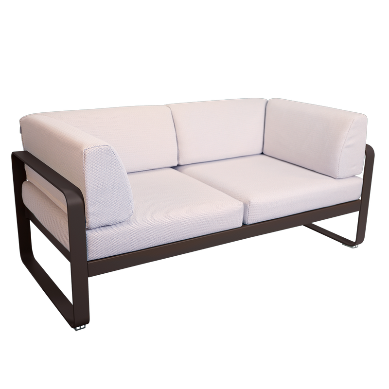 Load image into Gallery viewer, Fermob Bellevie 2-Seater Club Sofa – Tonka frame with Pearl fabric cushions
