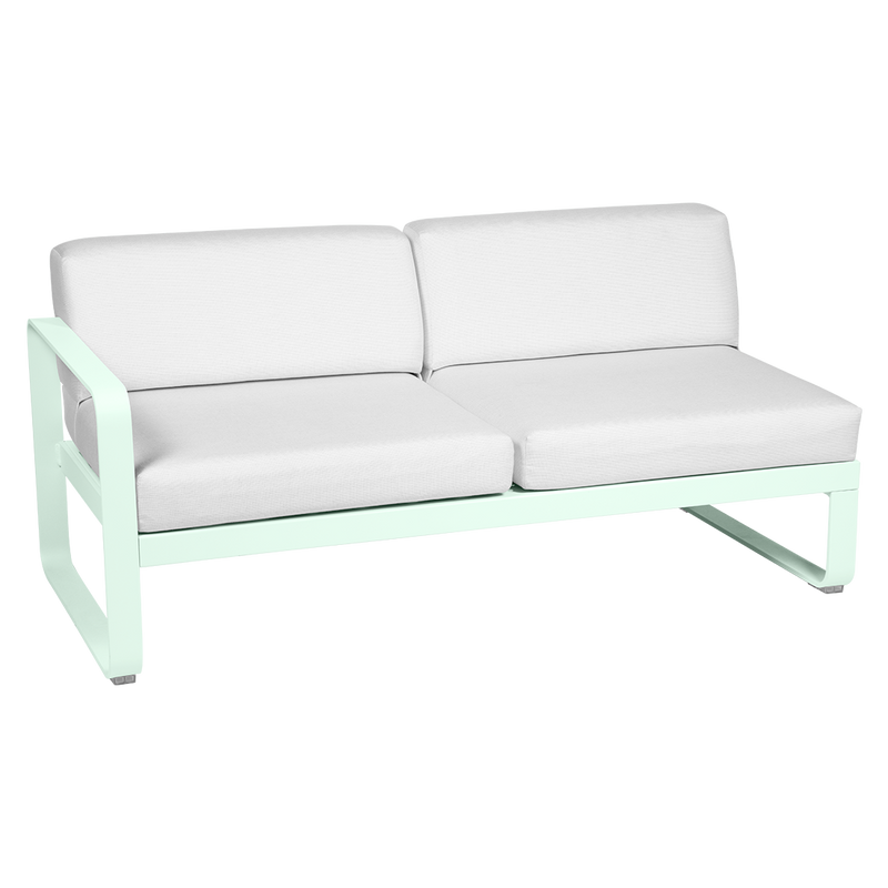 Load image into Gallery viewer, Fermob Bellevie 2-Seater Left Module – Ice Mint frame with Off-White fabric cushions
