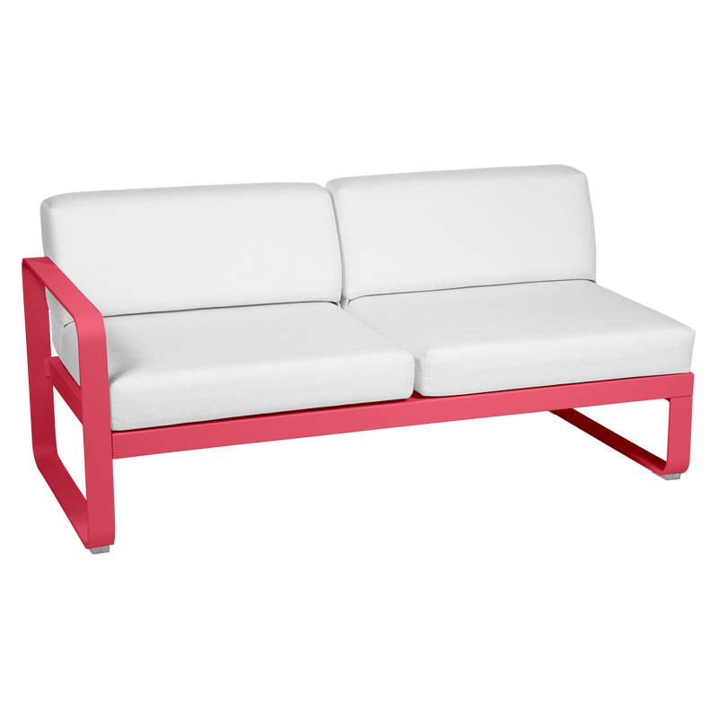 Load image into Gallery viewer, Fermob Bellevie 2-Seater Left Module – Rosalie frame with Off-White fabric cushions
