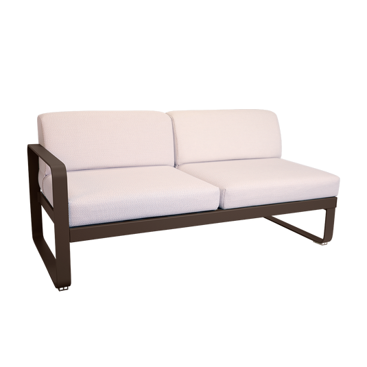 Fermob Bellevie 2-Seater Left Module – Tonka frame with Pearl fabric cushions