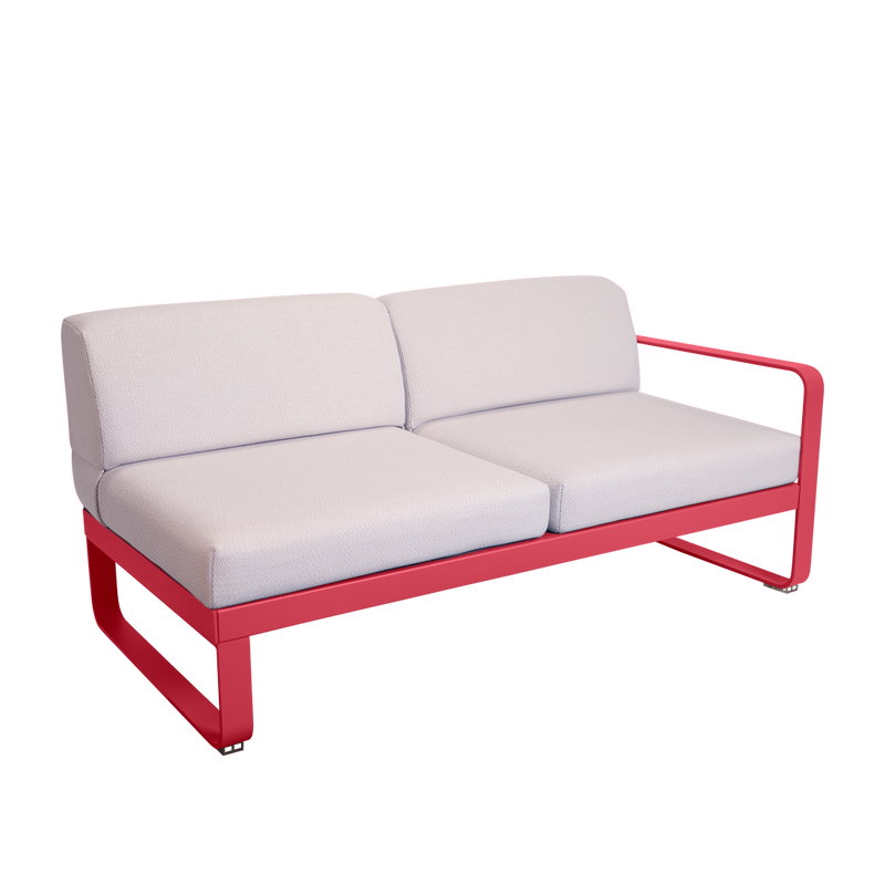Load image into Gallery viewer, Fermob Bellevie 2-Seater Right Module – Rosalie frame with Pearl fabric cushions
