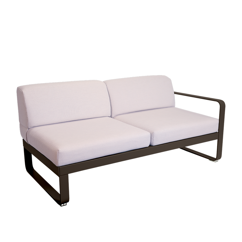 Load image into Gallery viewer, Fermob Bellevie 2-Seater Right Module – Tonka frame with Pearl fabric cushions
