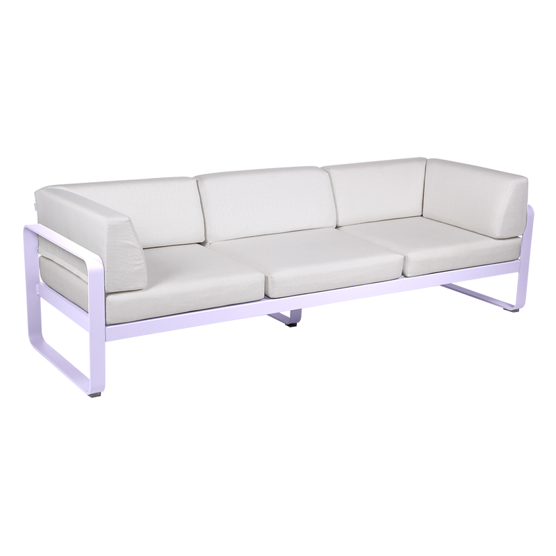 Load image into Gallery viewer, Fermob Bellevie 3-Seater Club Sofa – Marshmallow frame with Off-White fabric cushions
