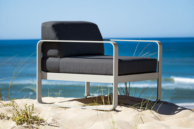 Load image into Gallery viewer, Fermob Bellevie outdoor lounge furniture in a garden setting
