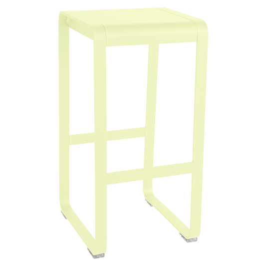 Fermob Bellevie Bar Stool High in Frosted Lemon
