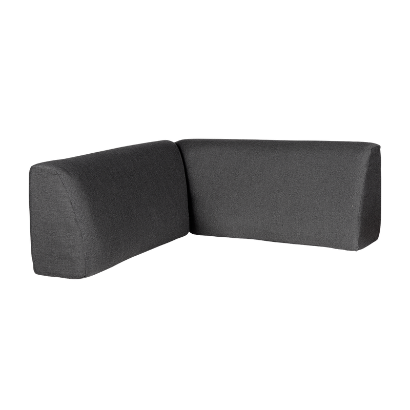 Load image into Gallery viewer, Fermob Bellevie Corner Cushion in Graphite Grey fabric
