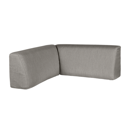 Fermob Bellevie Corner Cushion in Grey Taupe fabric