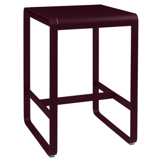 Fermob Bellevie High Table 74 x 80 cm in Black Cherry