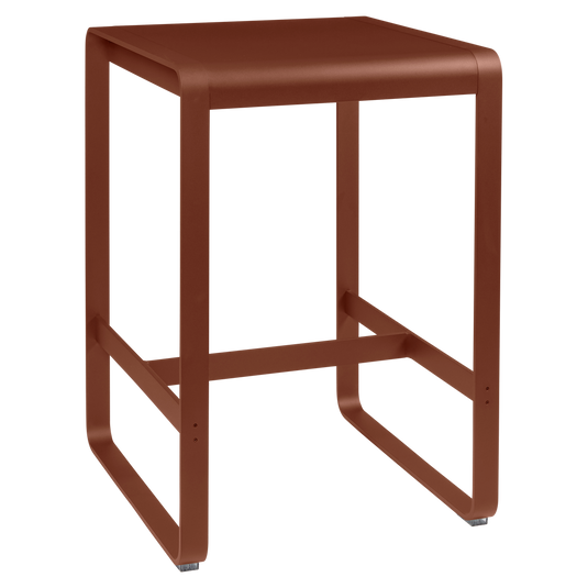 Fermob Bellevie High Table 74 x 80 cm in Red Ochre