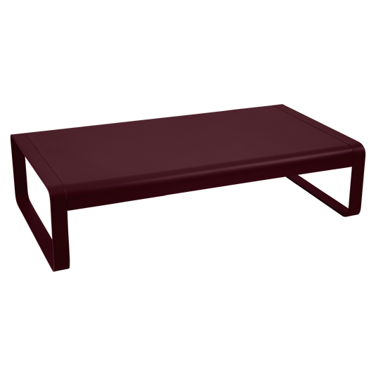 Fermob Bellevie Large Low Table 138 x 80 cm in Black Cherry