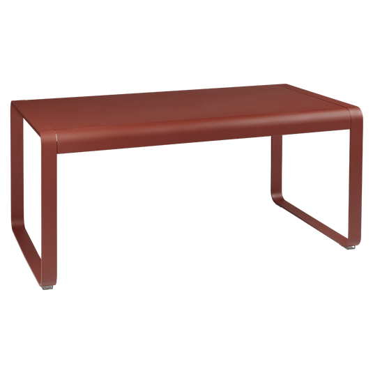 Fermob Bellevie Mid-Height Table 140 x 80 cm in Red Ochre