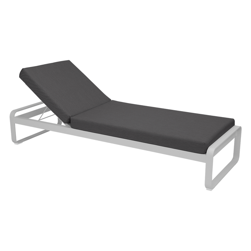 Load image into Gallery viewer, Fermob Bellevie Premium Sunlounger Mattress in Graphite Grey fabric
