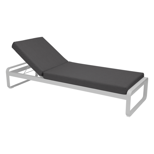 Fermob Bellevie Premium Sunlounger Mattress in Graphite Grey fabric
