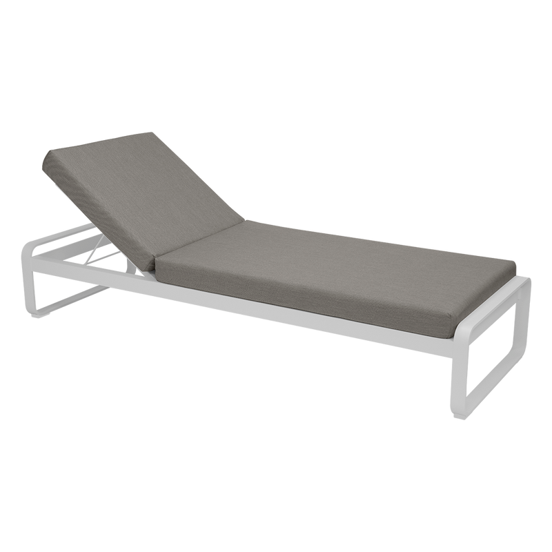 Load image into Gallery viewer, Fermob Bellevie Premium Sunlounger Mattress in Grey Taupe fabric
