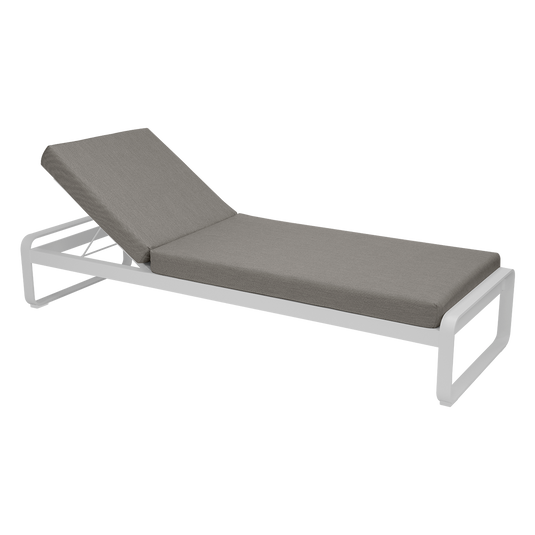 Fermob Bellevie Premium Sunlounger Mattress in Grey Taupe fabric