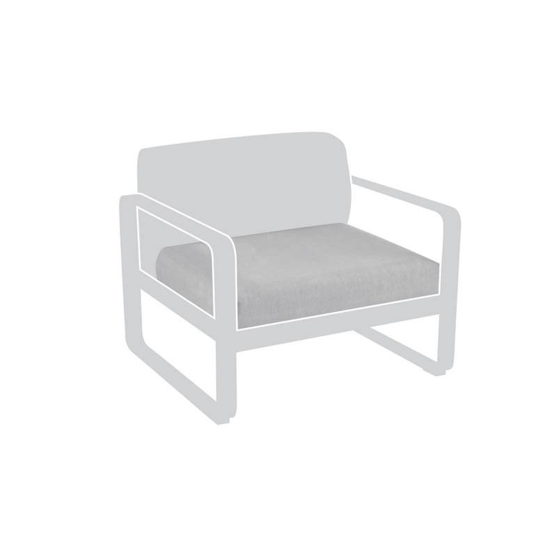 Load image into Gallery viewer, Fermob Bellevie Seat Cushion Cover – Armchair &amp; Sofas in Grey Taupe fabric
