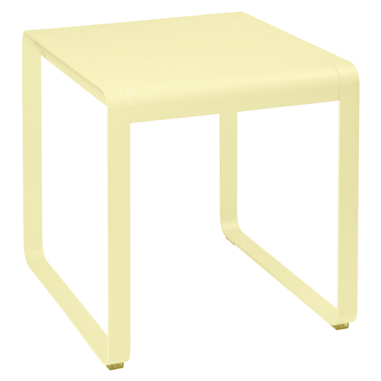 Fermob Bellevie Table 74 x 80 cm in Frosted Lemon