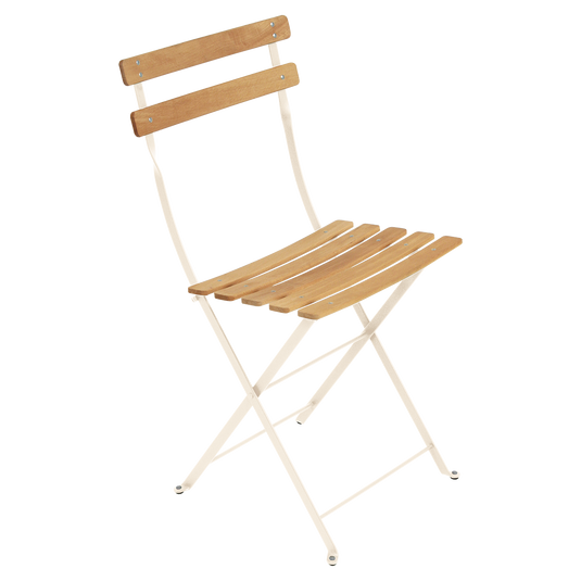 Fermob Bistro Natural Chair Wood & Metal in Latte Beige