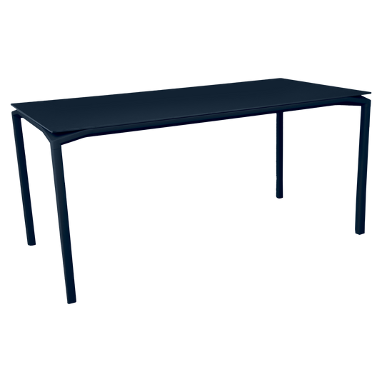Fermob Calvi Velvety Matte Table 126 x 63 cm in Deep Blue