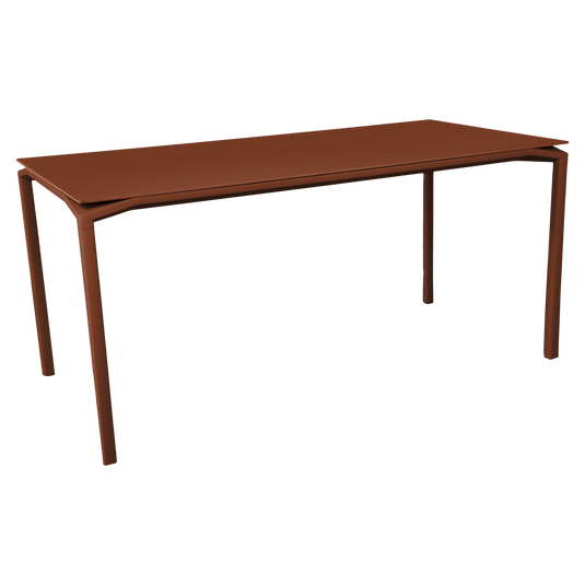 Fermob Calvi Velvety Matte Table 126 x 63 cm in Red Ochre