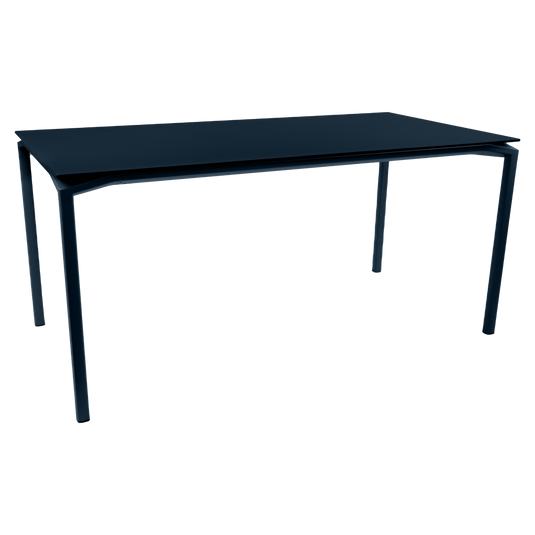 Fermob Calvi Velvety Matte Table 160 x 80 cm in Deep Blue