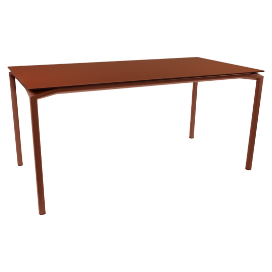Fermob Calvi Velvety Matte Table 160 x 80 cm in Red Ochre