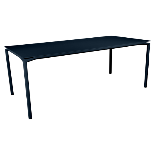 Fermob Calvi Velvety Matte Table 195 x 95 cm in Deep Blue
