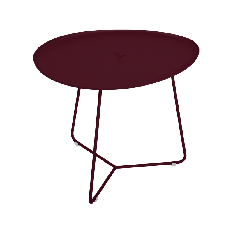 Load image into Gallery viewer, Fermob Cocotte Low Table 55 x 44.5 cm in Black Cherry

