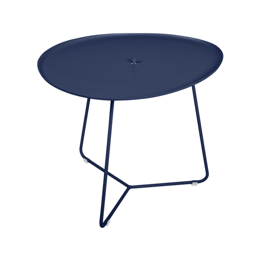 Fermob Cocotte Low Table 55 x 44.5 cm in Deep Blue