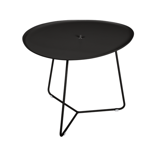 Fermob Cocotte Low Table 55 x 44.5 cm in Liquorice