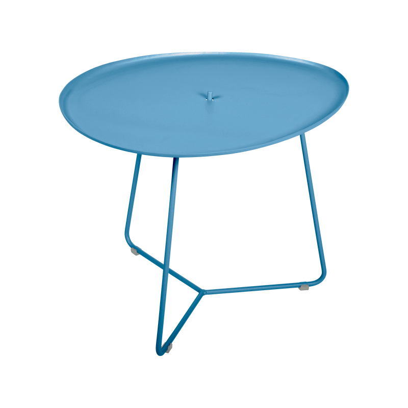 Load image into Gallery viewer, Fermob Cocotte Low Table 55 x 44.5 cm in Maya Blue
