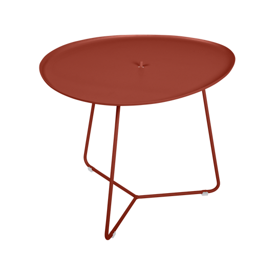 Fermob Cocotte Low Table 55 x 44.5 cm in Red Ochre