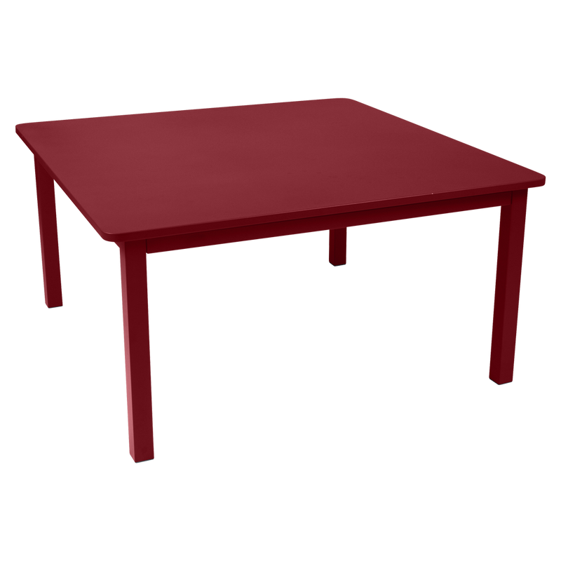 Load image into Gallery viewer, Fermob Craft Square Table 143 x 143 cm in Chilli – large square garden dining table in powder-coated steel
