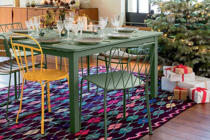 Load image into Gallery viewer, Fermob Craft table in Cactus with Kintbury chairs
