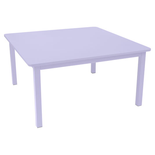 Fermob Craft Square Table 143 x 143 cm in Marshmallow – large square garden dining table in powder-coated steel