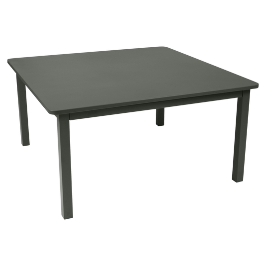 Fermob Craft Square Table 143 x 143 cm in Rosemary – large square garden dining table in powder-coated steel