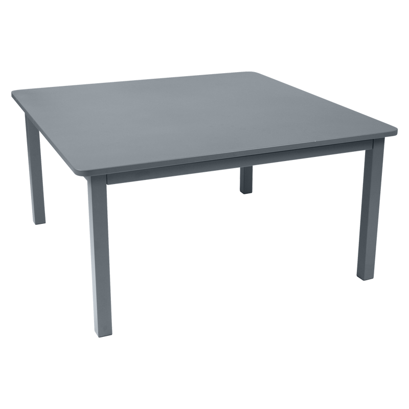 Load image into Gallery viewer, Fermob Craft Square Table 143 x 143 cm in Storm Grey – large square garden dining table in powder-coated steel
