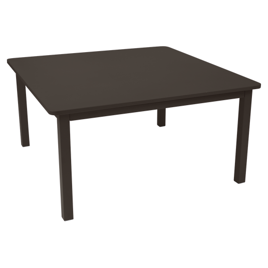 Fermob Craft Square Table 143 x 143 cm in Tonka – large square garden dining table in powder-coated steel