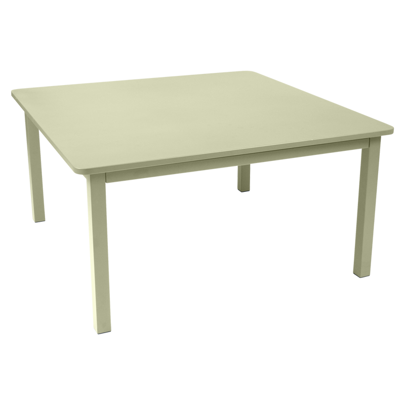 Load image into Gallery viewer, Fermob Craft Square Table 143 x 143 cm in Willow Green – large square garden dining table in powder-coated steel
