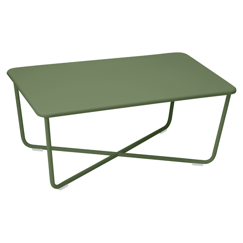 Load image into Gallery viewer, Fermob Croisette Low Table 97 x 57 cm in Cactus – outdoor coffee table in powder-coated steel
