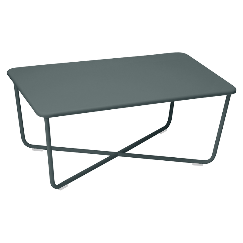 Load image into Gallery viewer, Fermob Croisette Low Table 97 x 57 cm in Storm Grey – outdoor coffee table in powder-coated steel
