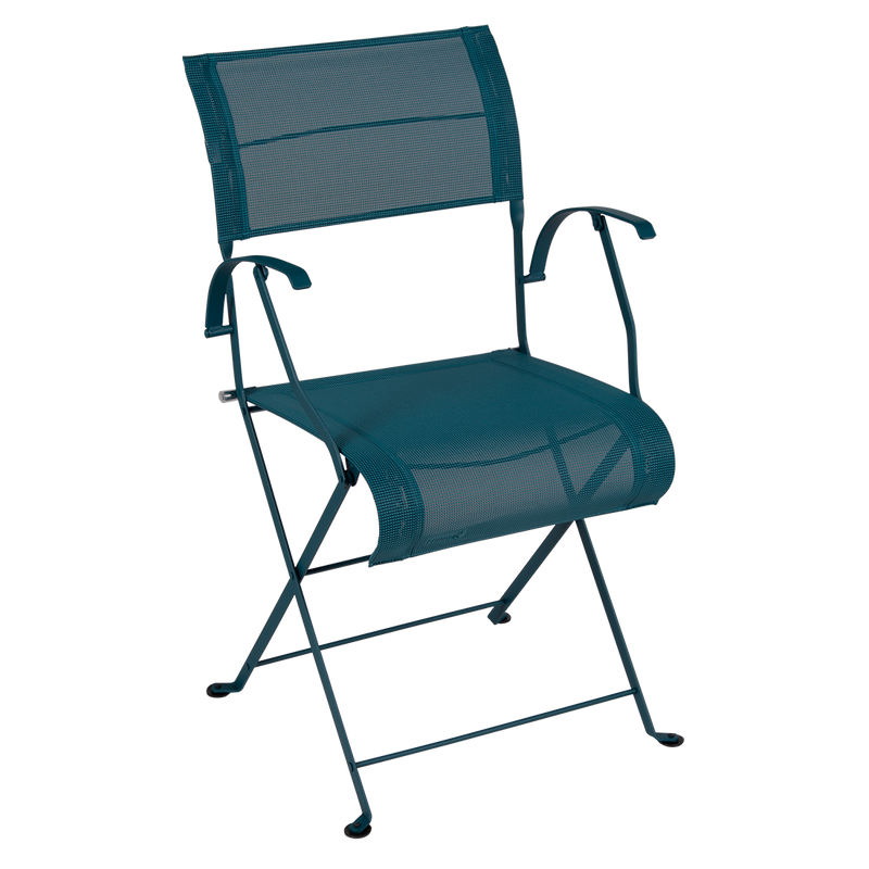 Load image into Gallery viewer, Fermob Dune Premium Folding Armchair in Acapulco Blue Stereo

