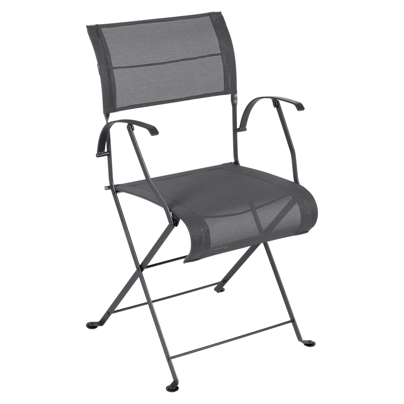 Load image into Gallery viewer, Fermob Dune Premium Folding Armchair in Anthracite Stereo
