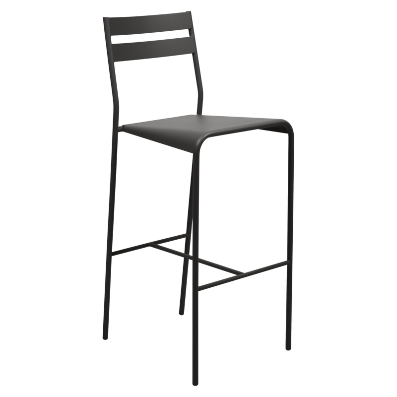 Load image into Gallery viewer, Fermob Facto Bar Chair in Liquorice – outdoor bar chair in powder-coated steel
