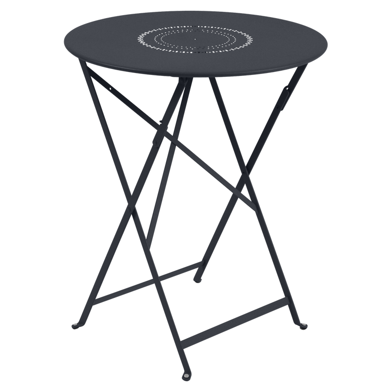 Load image into Gallery viewer, Fermob Floreal Folding Table Ø60 cm in Anthracite – folding bistro table in powder-coated steel
