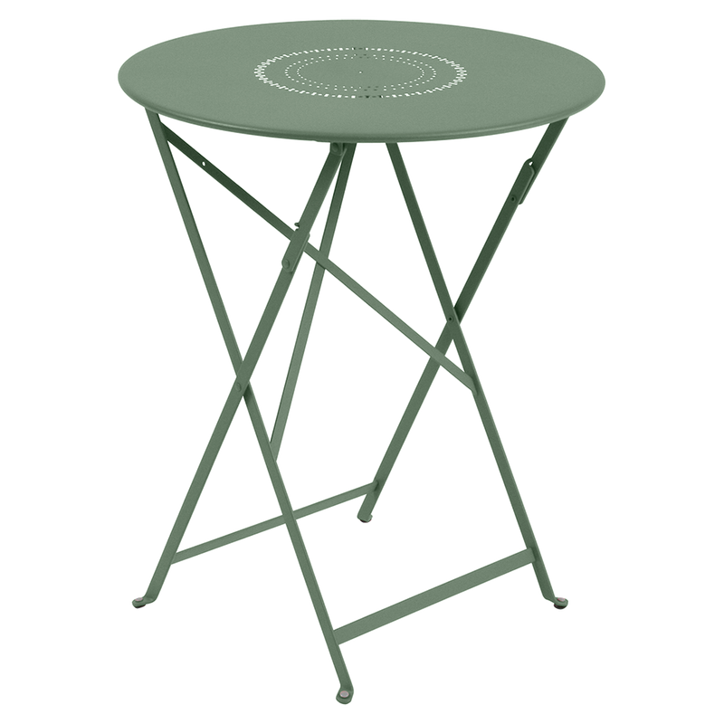 Load image into Gallery viewer, Fermob Floreal Folding Table Ø60 cm in Cactus – folding bistro table in powder-coated steel
