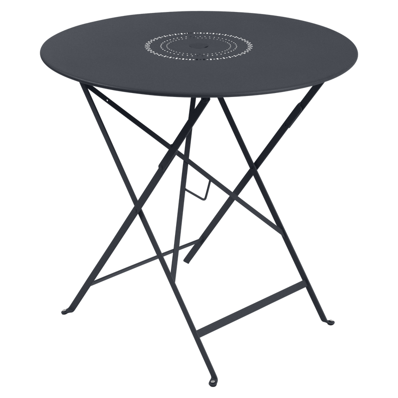 Load image into Gallery viewer, Fermob Floreal Folding Table Ø77 cm in Anthracite – round folding garden table in powder-coated steel
